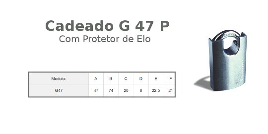 cadeado gp 47
